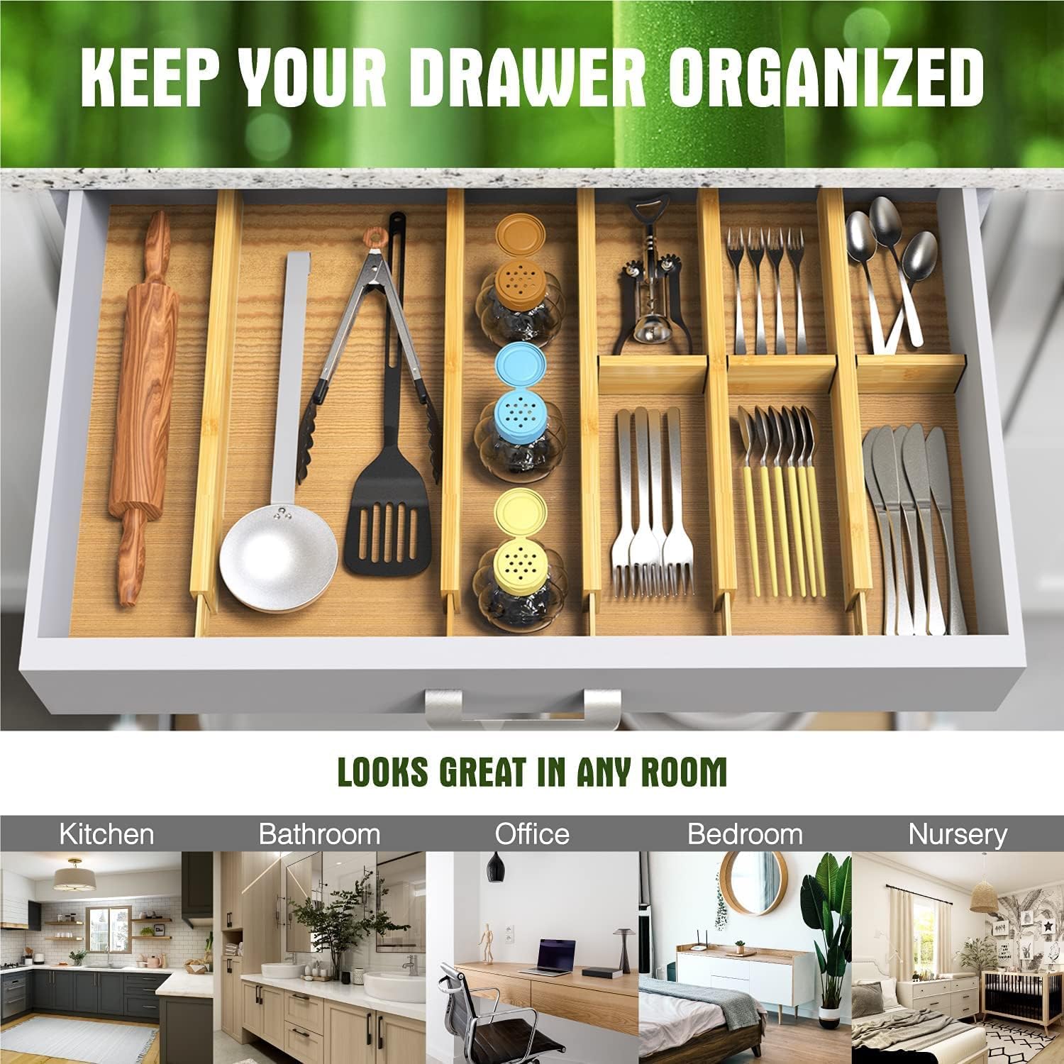 Bamboo Drawer Dividers