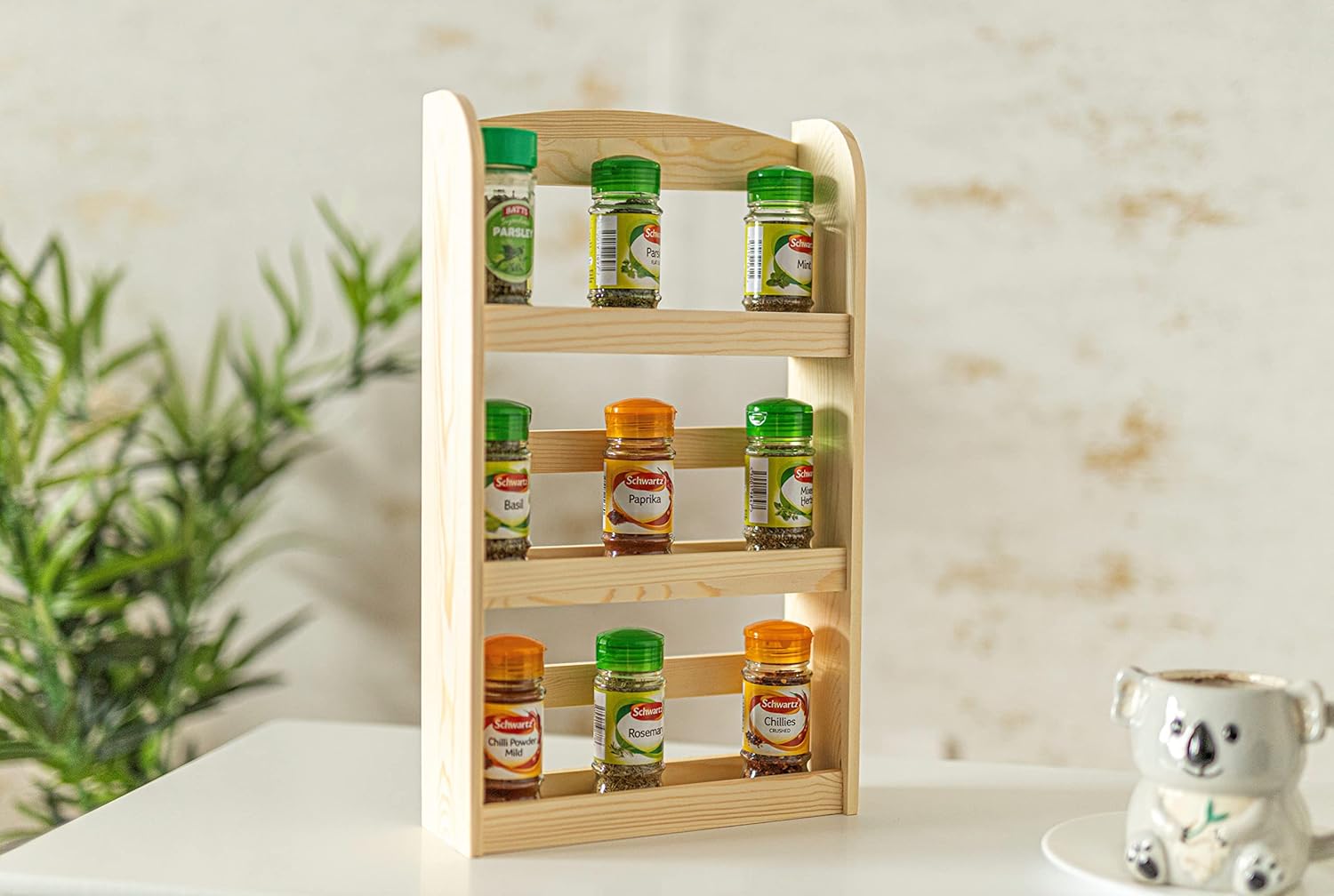 Wooden 3 Tier Spice Rack