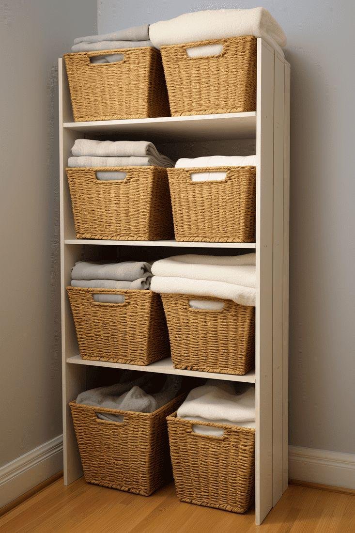 Laundry room storage baskets and shelves for UK homes